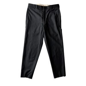 Brooks Brothers Wool Pinstripe Dress Pants 32 Italian Preppy Academia VBC Fabric